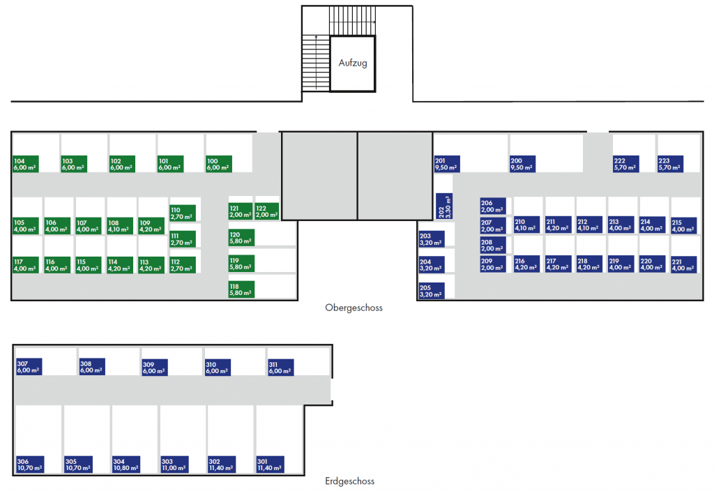 Lageplan Boxen